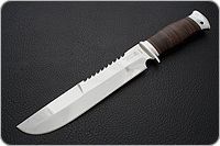 Нож Медвежий наборная кожа, 95х18, алюминий : фото 2