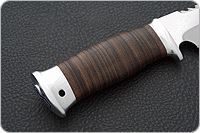 Нож Медвежий наборная кожа, 95х18, алюминий : фото 5