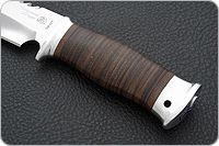 Нож Медвежий наборная кожа, 95х18, алюминий : фото 6