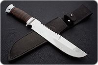 Нож Медвежий наборная кожа, 95х18, алюминий : фото 7