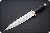 Кинжал охотничий-С наборная кожа, 95х18, латунь : фото 2