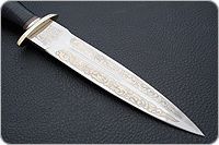 Кинжал охотничий-С наборная кожа, 95х18, латунь : фото 4