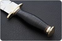 Кинжал охотничий-С наборная кожа, 95х18, латунь : фото 6