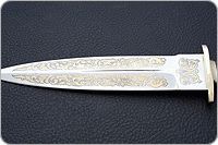 Кинжал охотничий-С наборная кожа, 95х18, латунь : фото 7