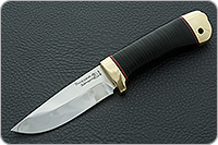 Нож Малек-2 наборная кожа, латунь, без золочения : фото 2