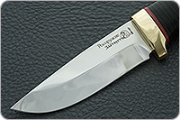 Нож Малек-2 наборная кожа, латунь, без золочения : фото 3