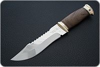Нож Тайга-2 орех, эи-107, латунь : фото 2
