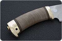 Нож Утес кап березовый, 95х18, латунь : фото 5