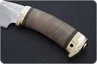 Нож Утес кап березовый, 95х18, латунь : фото 6