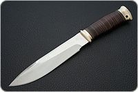 Нож Fox-2 (Фокс-2) наборная кожа, 95х18, латунь : фото 2