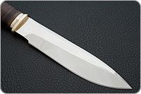 Нож Fox-2 (Фокс-2) наборная кожа, 95х18, латунь : фото 4