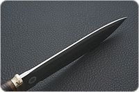 Нож Fox-2 (Фокс-2) наборная кожа, 95х18, латунь : фото 7