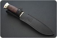 Нож Fox-2 (Фокс-2) наборная кожа, 95х18, латунь : фото 9