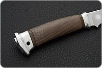 Нож Горностай орех, 95х18, алюминий : фото 5