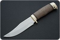 Нож Домбай орех, 95х18, латунь : фото 2
