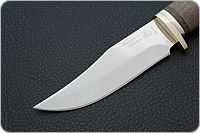 Нож Домбай орех, 95х18, латунь : фото 3