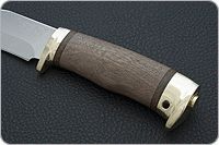 Нож Домбай орех, 95х18, латунь : фото 6