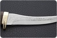 Нож Рыбацкий-3 наборная кожа, 95х18, латунь : фото 7