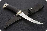 Нож Рыбацкий-3 наборная кожа, 95х18, латунь : фото 9