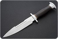 Нож Спас-6 граб - черное дерево, 95х18, алюминий : фото 2