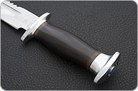 Нож Спас-6 граб - черное дерево, 95х18, алюминий : фото 6