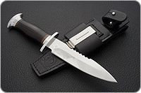Нож Спас-6 граб - черное дерево, 95х18, алюминий : фото 8