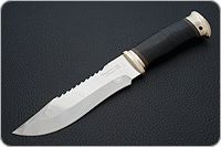 Нож Тайга наборная кожа, латунь, без золочения : фото 2