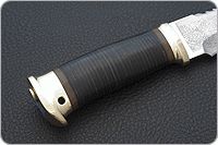 Нож Тайга наборная кожа, латунь, без золочения : фото 5