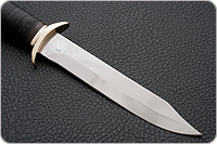 Нож Разведчик наборная кожа, латунь, без золочения : фото 2