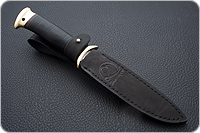 Нож Разведчик наборная кожа, латунь, без золочения : фото 6