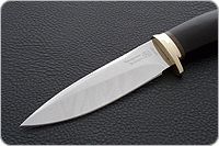 Нож Fox-1 (Фокс-1) граб - черное дерево, латунь, без золочения : фото 3