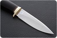 Нож Fox-1 (Фокс-1) граб - черное дерево, латунь, без золочения : фото 4