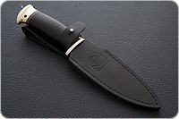 Нож Fox-1 (Фокс-1) граб - черное дерево, латунь, без золочения : фото 9