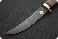 Нож Рыбацкий-1 орех, дамаск, латунь : фото 3