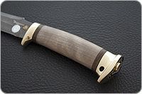 Нож Рыбацкий-1 орех, дамаск, латунь : фото 6