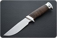 Нож Сталкер наборная кожа, 95х18, алюминий : фото 2