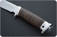 Нож Сталкер наборная кожа, 95х18, алюминий : фото 5