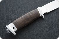 Нож Сталкер наборная кожа, 95х18, алюминий : фото 6