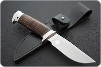 Нож Сталкер наборная кожа, 95х18, алюминий : фото 7