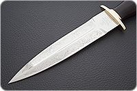 Кинжал охотничий-С граб - черное дерево, 95х18, латунь : фото 3