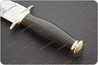 Кинжал охотничий-С граб - черное дерево, 95х18, латунь : фото 5