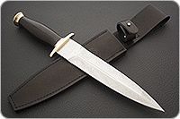 Кинжал охотничий-С граб - черное дерево, 95х18, латунь : фото 8