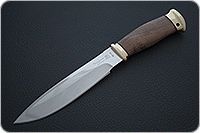 Нож Fox-2 (Фокс-2)  орех, 95х18, латунь : фото 2