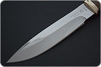 Нож Fox-2 (Фокс-2)  орех, 95х18, латунь : фото 3