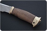 Нож Fox-2 (Фокс-2)  орех, 95х18, латунь : фото 6