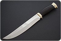 Нож Атаман граб - черное дерево, 95х18, латунь : фото 2