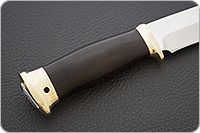 Нож Атаман граб - черное дерево, 95х18, латунь : фото 5