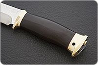 Нож Атаман граб - черное дерево, 95х18, латунь : фото 6