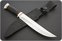 Нож Атаман граб - черное дерево, 95х18, латунь : фото 8