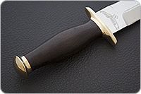 Кинжал охотничий-С граб - черное дерево, 95х18, латунь : фото 5